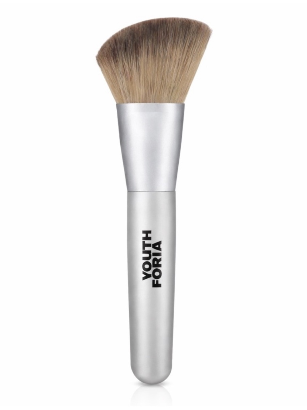 YOUTHFORIA 102 Angled Blush Brush NIB Soft Synthetic Cream Powder Makeup Brush